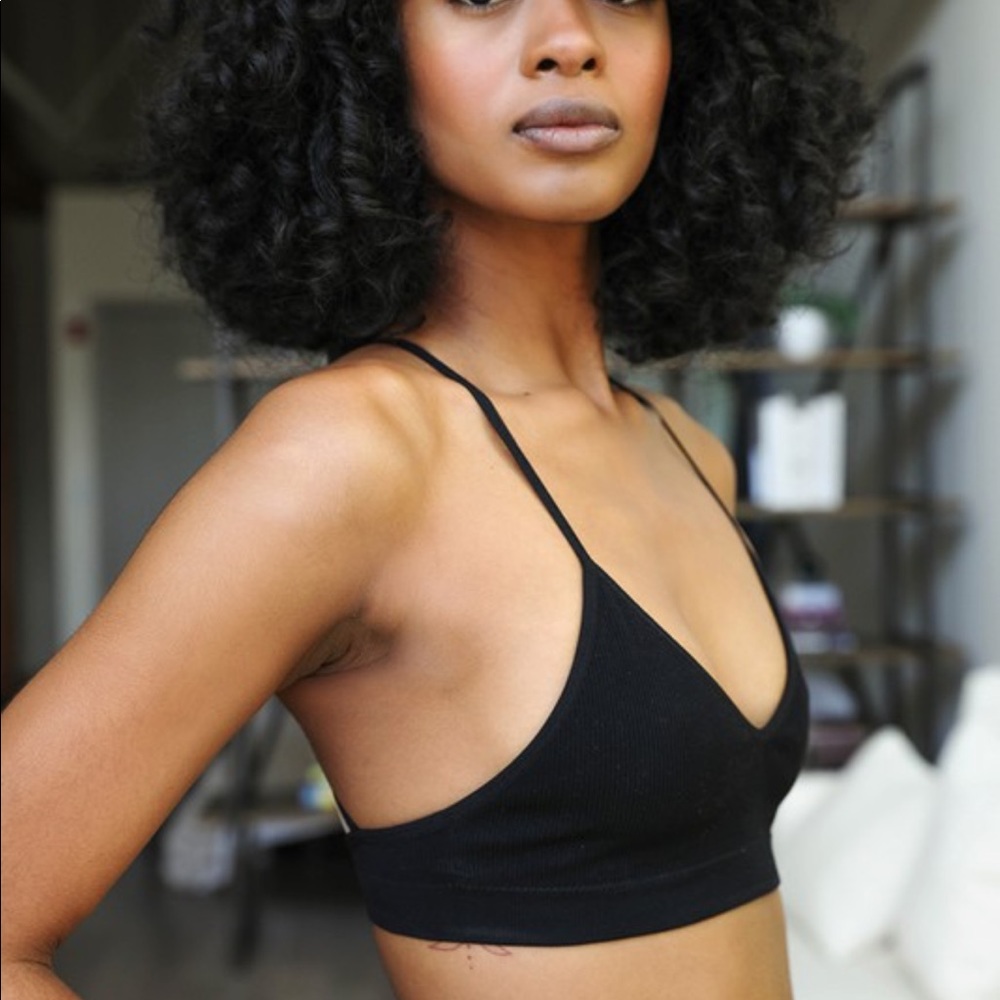 Lace Bralette Bra Sheer Mesh Crescent Moon - Picture 6 of 6